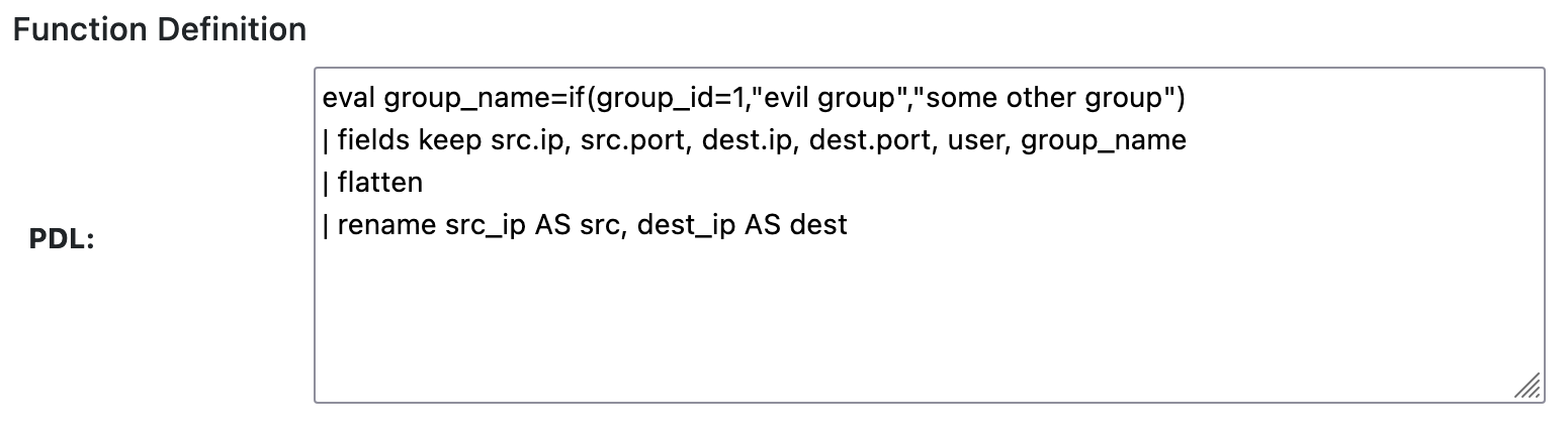 PDL_EXPRESSION Example